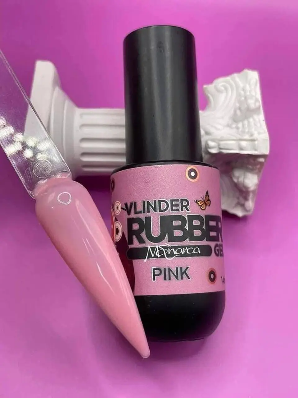 VLINDER RUBBER PINK MC 1