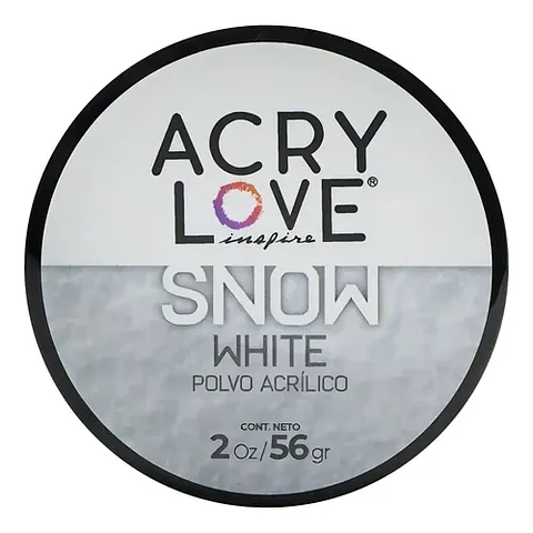 POLVO ACRILICO SNOW BLANCO 2OZ ACRYLOVE