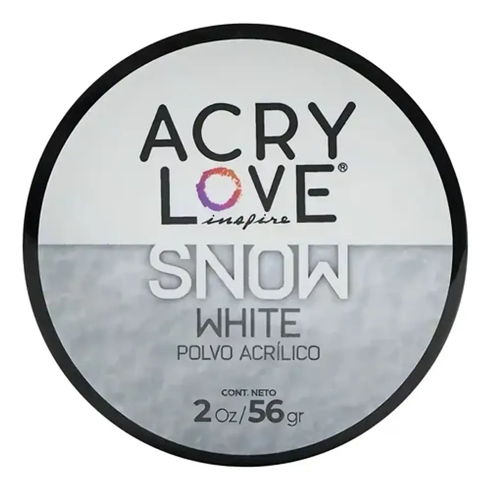 POLVO ACRILICO SNOW BLANCO 2OZ ACRYLOVE 1