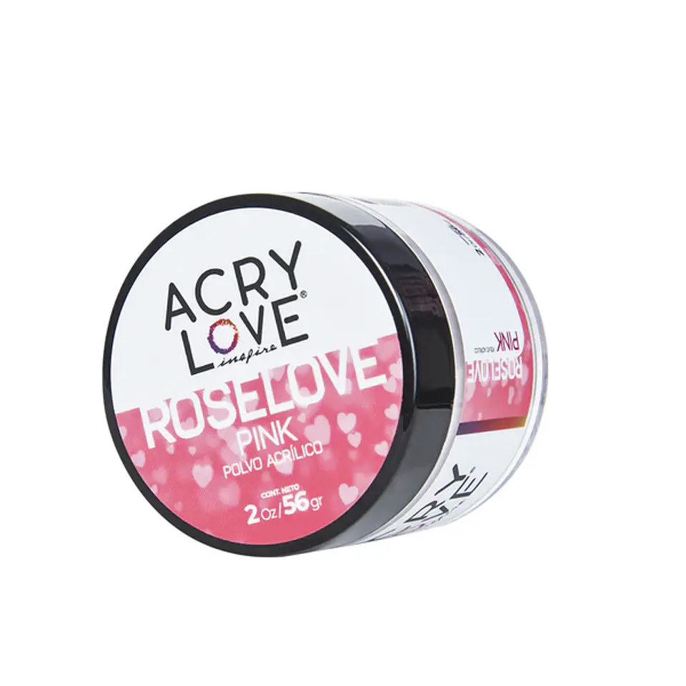 POLVO ACRILICO ROSELOVE (LECHOSO) 2OZ ACRYLOVE 1