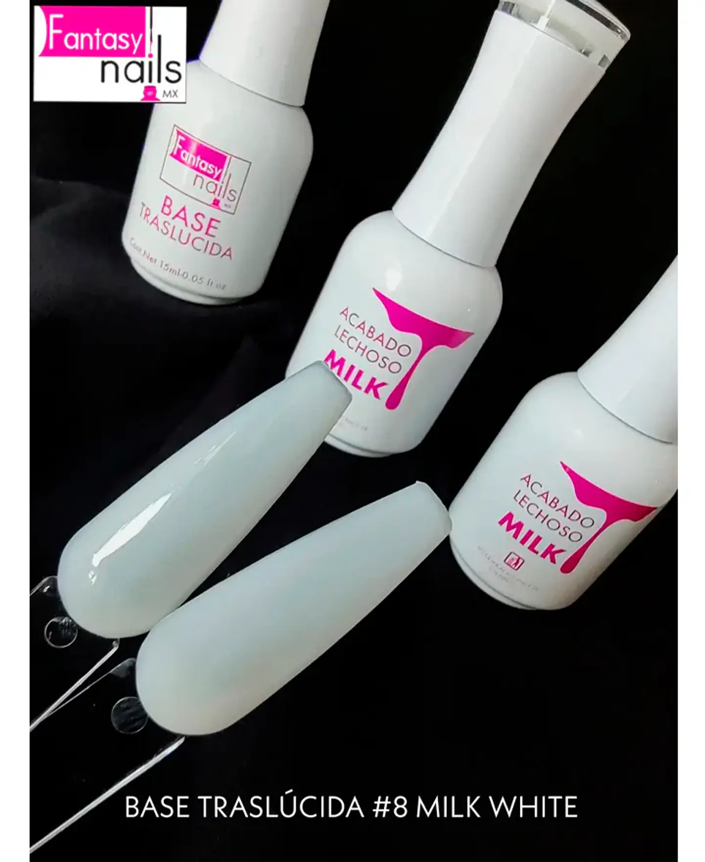 BLANCO LECHOSO FANTASY NAILS  1