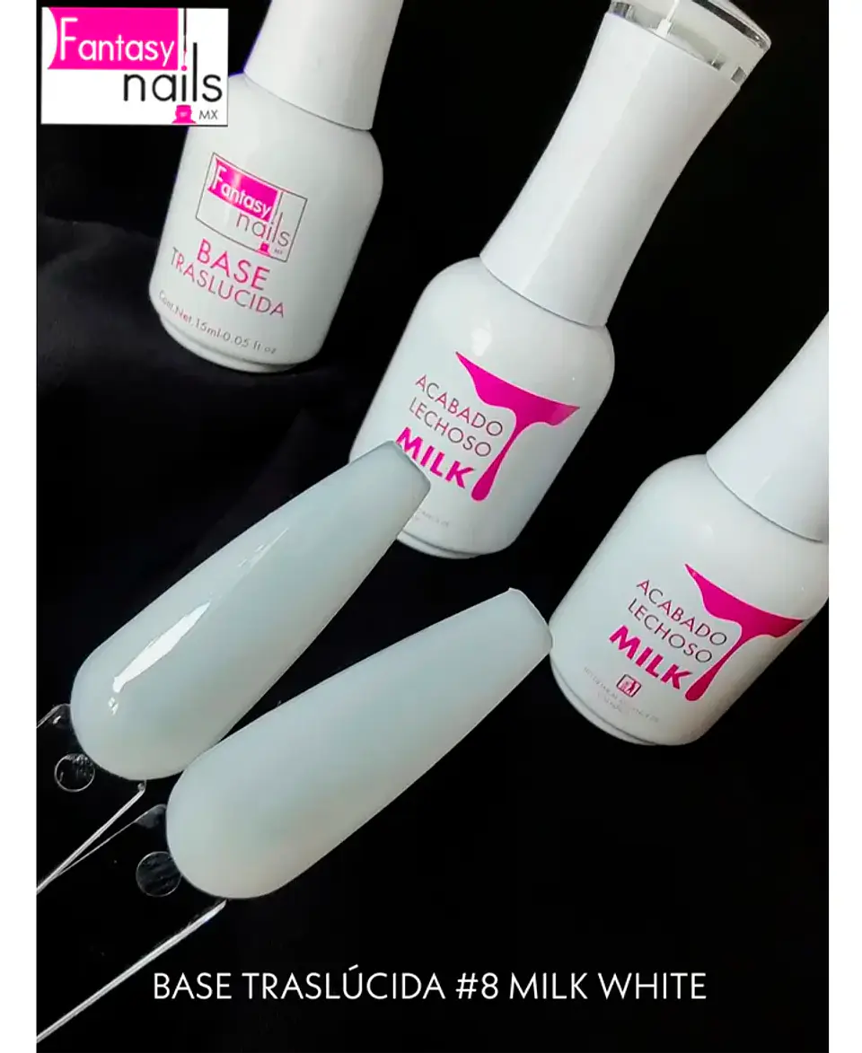 BLANCO LECHOSO FANTASY NAILS  1