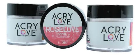 POLVO ACRILICO ROSELOVE (LECHOSO) 1OZ ACRYLOVE