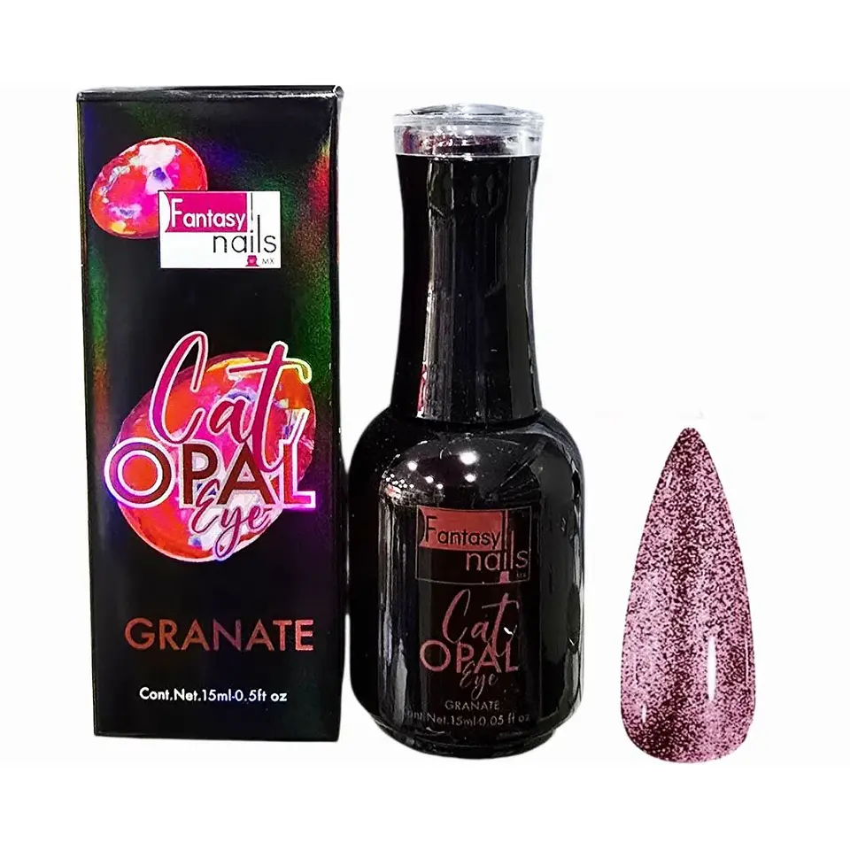 CAT EYE OPAL GRANATE FANTASY NAILS 1