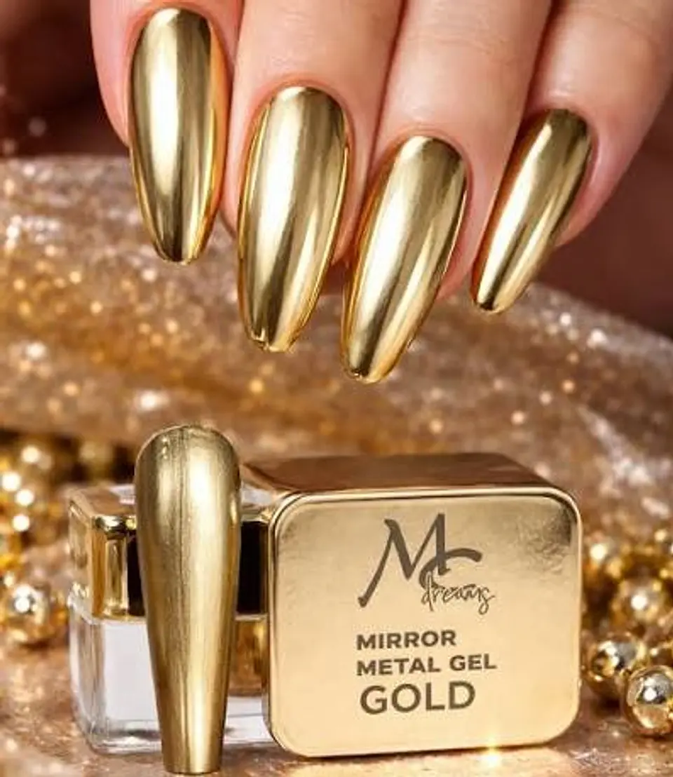 MIRROR METAL GEL DORADO MC 1