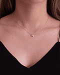 Collar de Diamante Oro de 18 Kts. Círculo