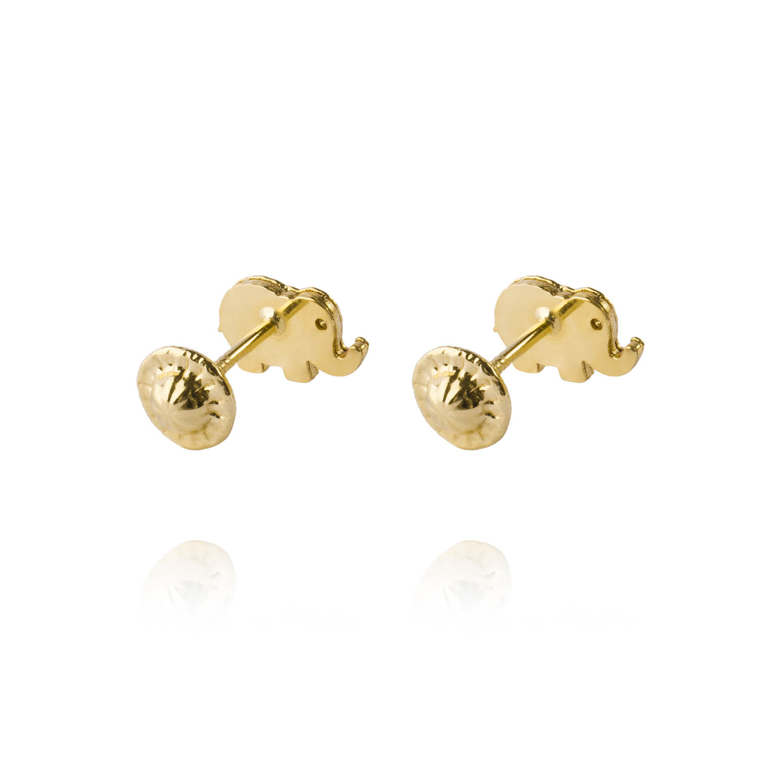 Aros de Oro 18kt Elefante Figura 3