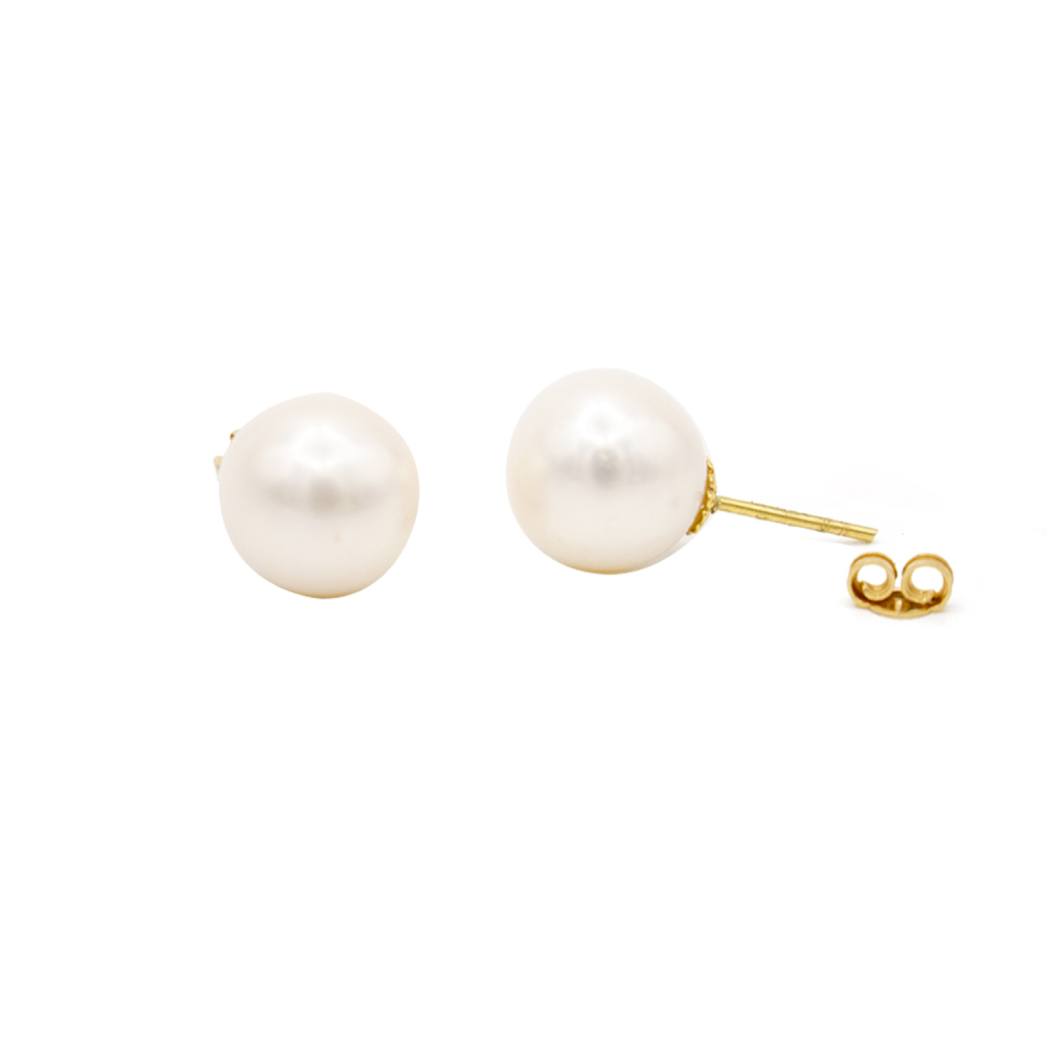 Aros de Oro 18kt Perla Cultivada de 7.0mm a 7.5mm 3