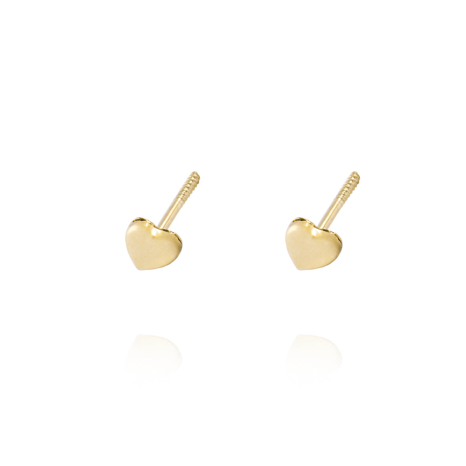 Aros de Oro 18kt Modelo Tipo Corazón Pequeño 2