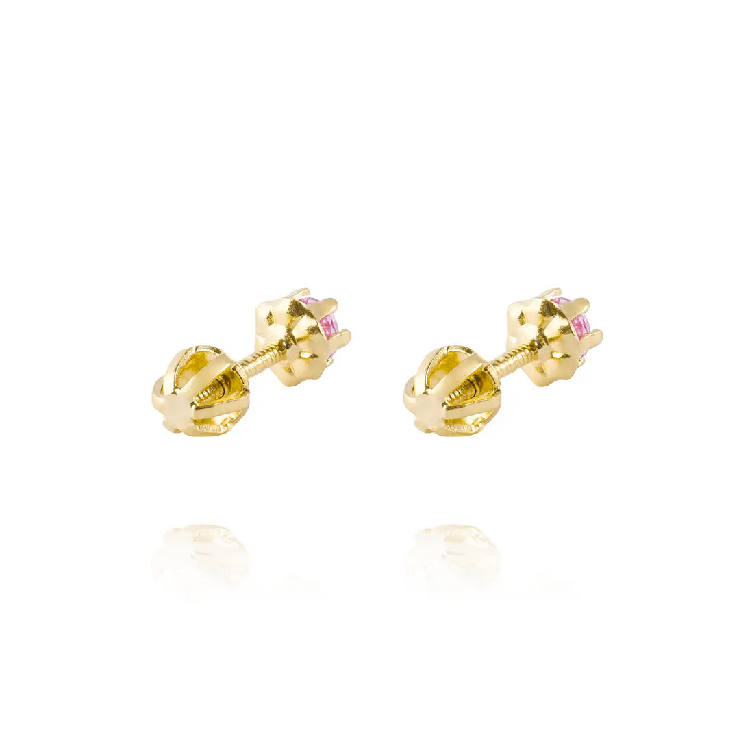 Aros de Oro 18kt RF de 3mm con Seis grifas 3