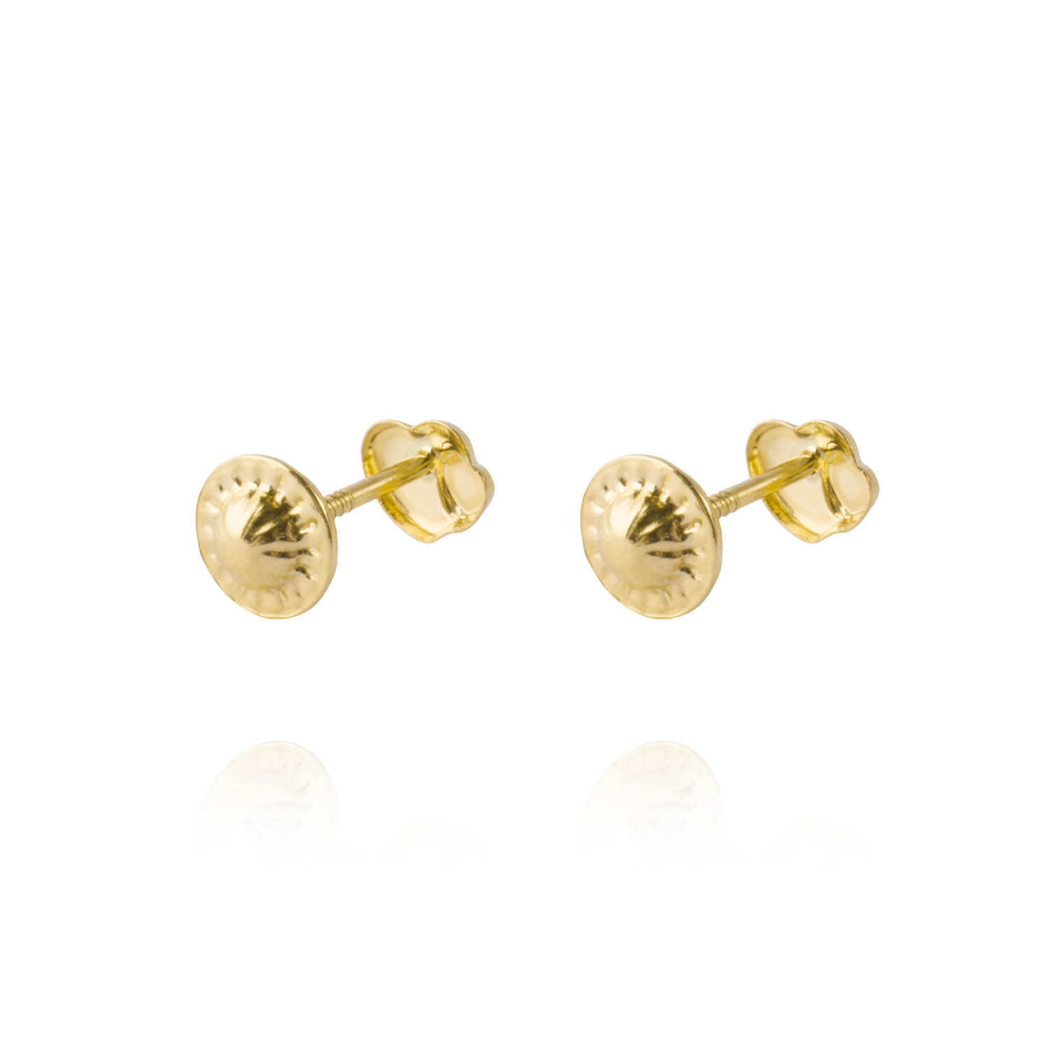 Aros de Oro 18kt Doble de Corazon 3