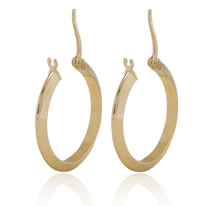 Aros de Oro 18 kt Argollas de 20mm 3
