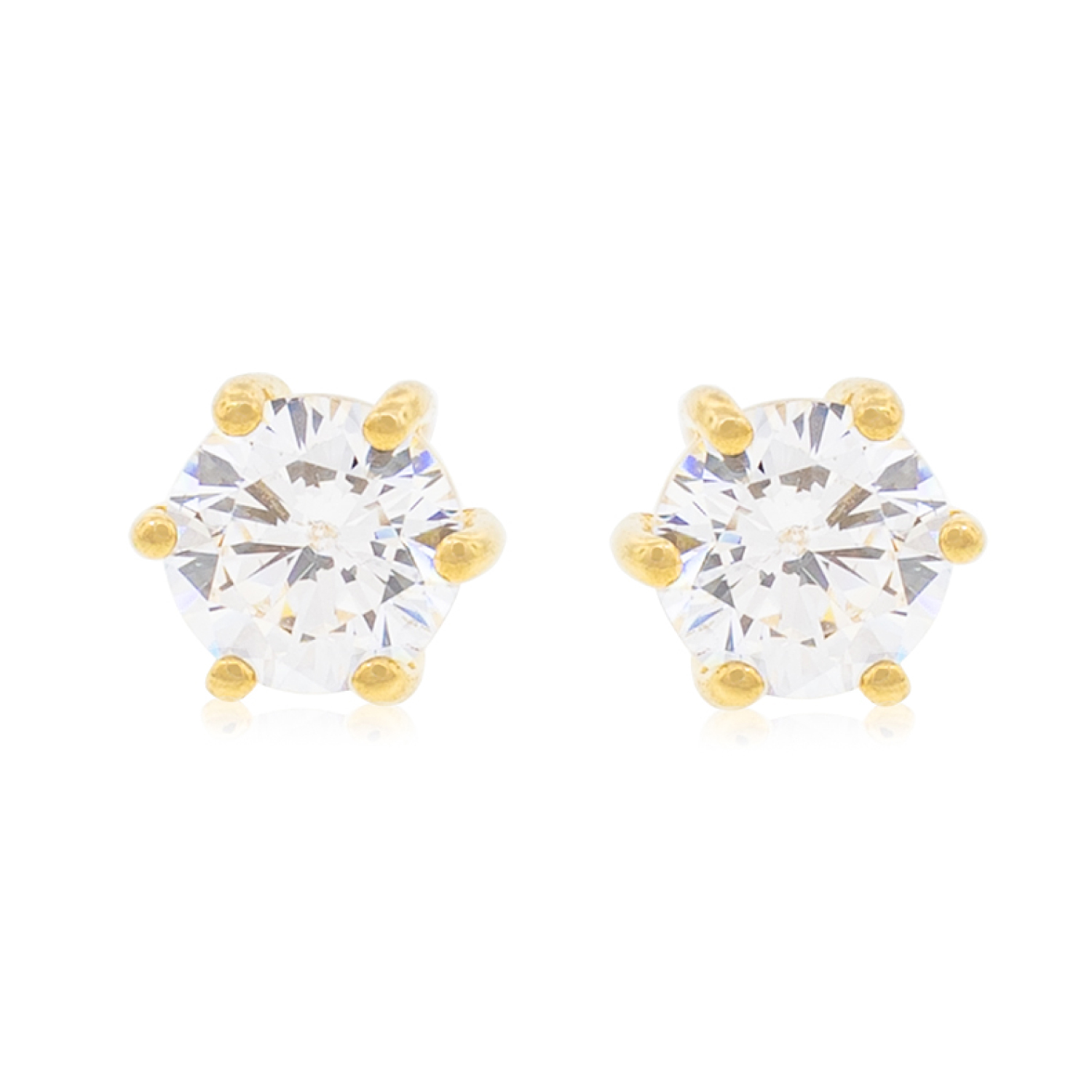 Aros de Oro 18kt Circon con 6 Grifas 1