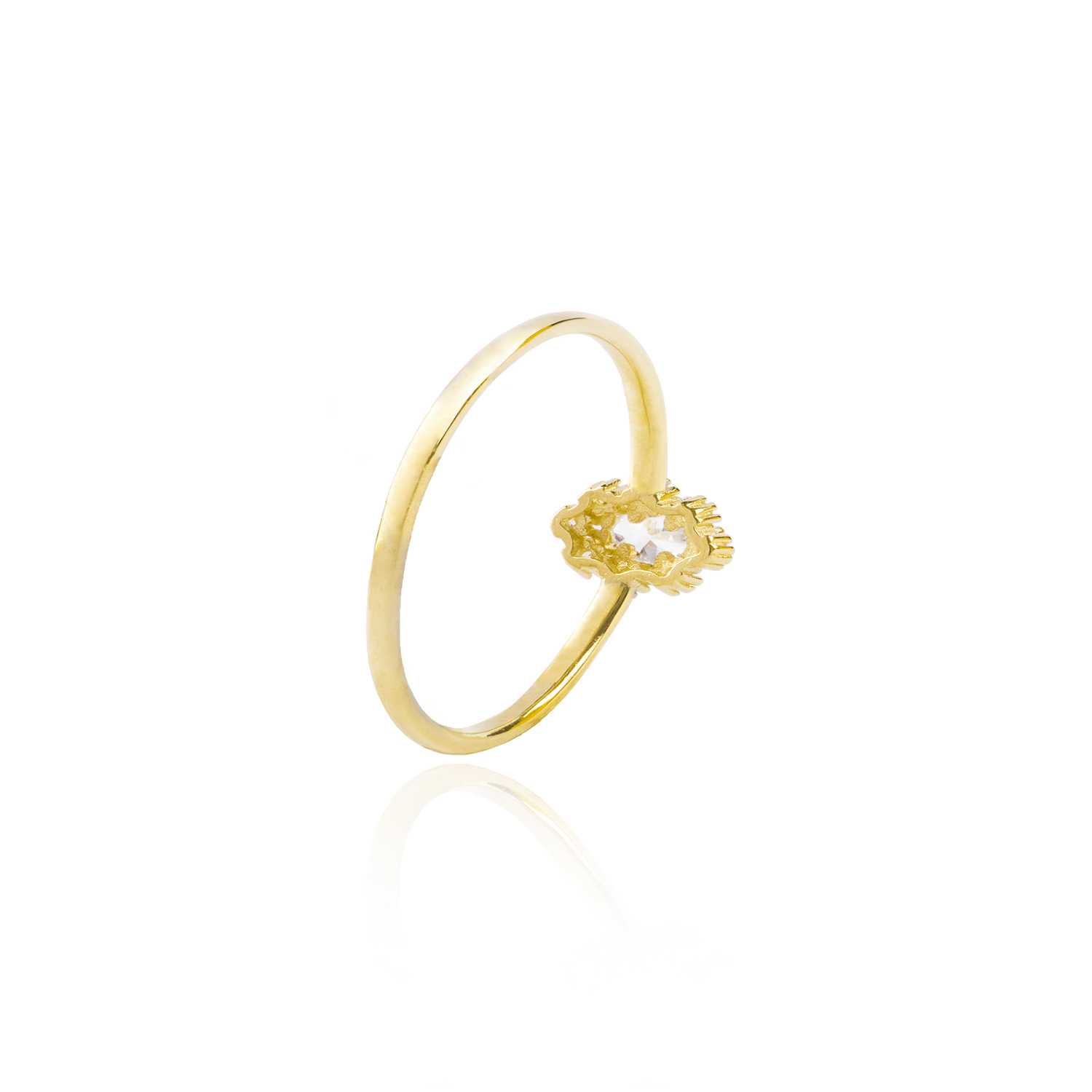Anillo Compromiso de Oro 18Kt Lady Circonita 2