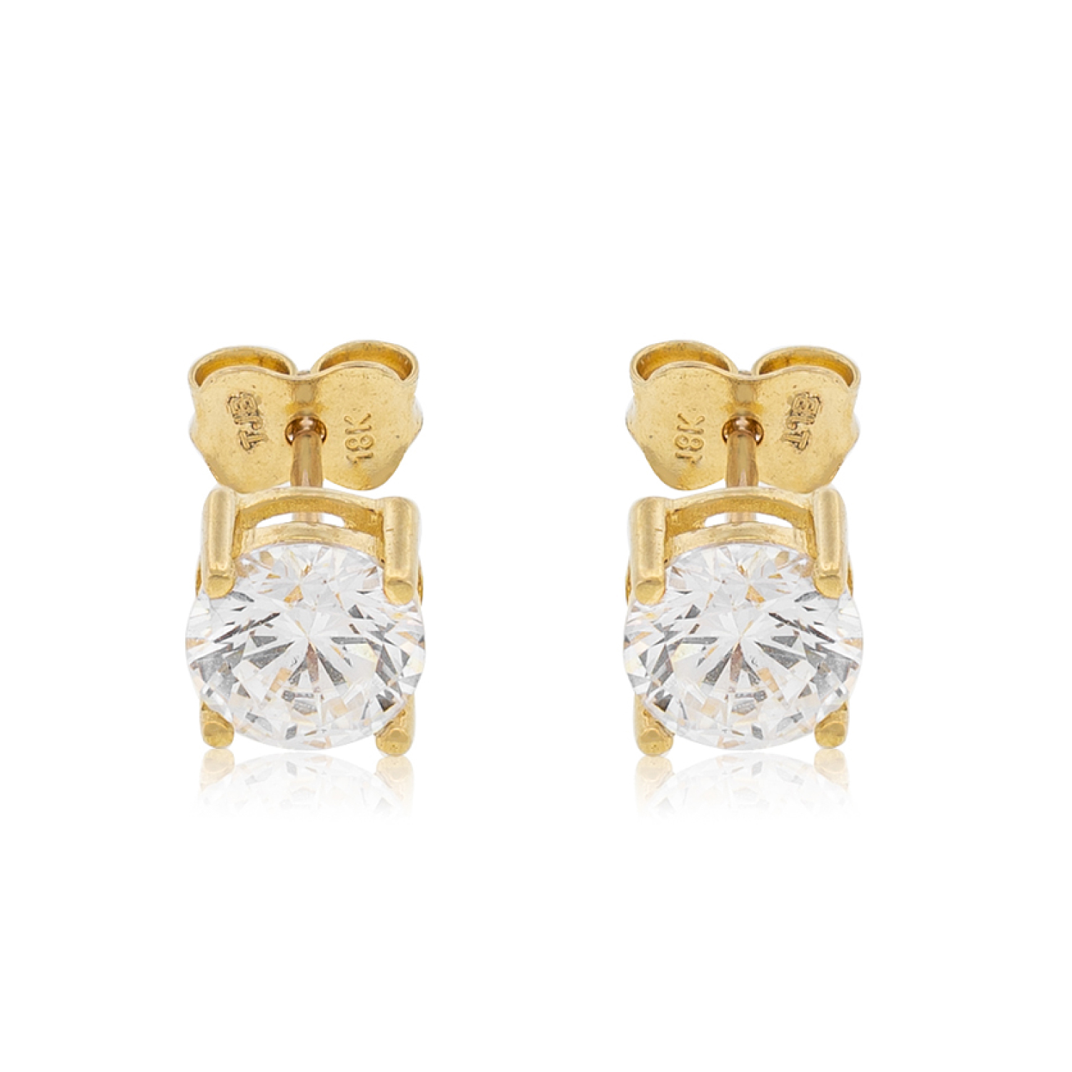 Aros de Oro 18kt Circonita con 4 Grifas 1
