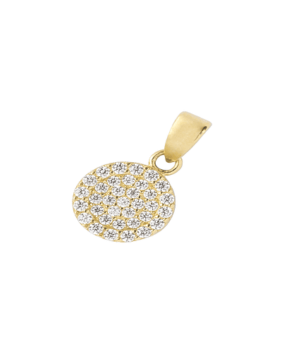 Colgante de Oro 18kt Circulo Plano