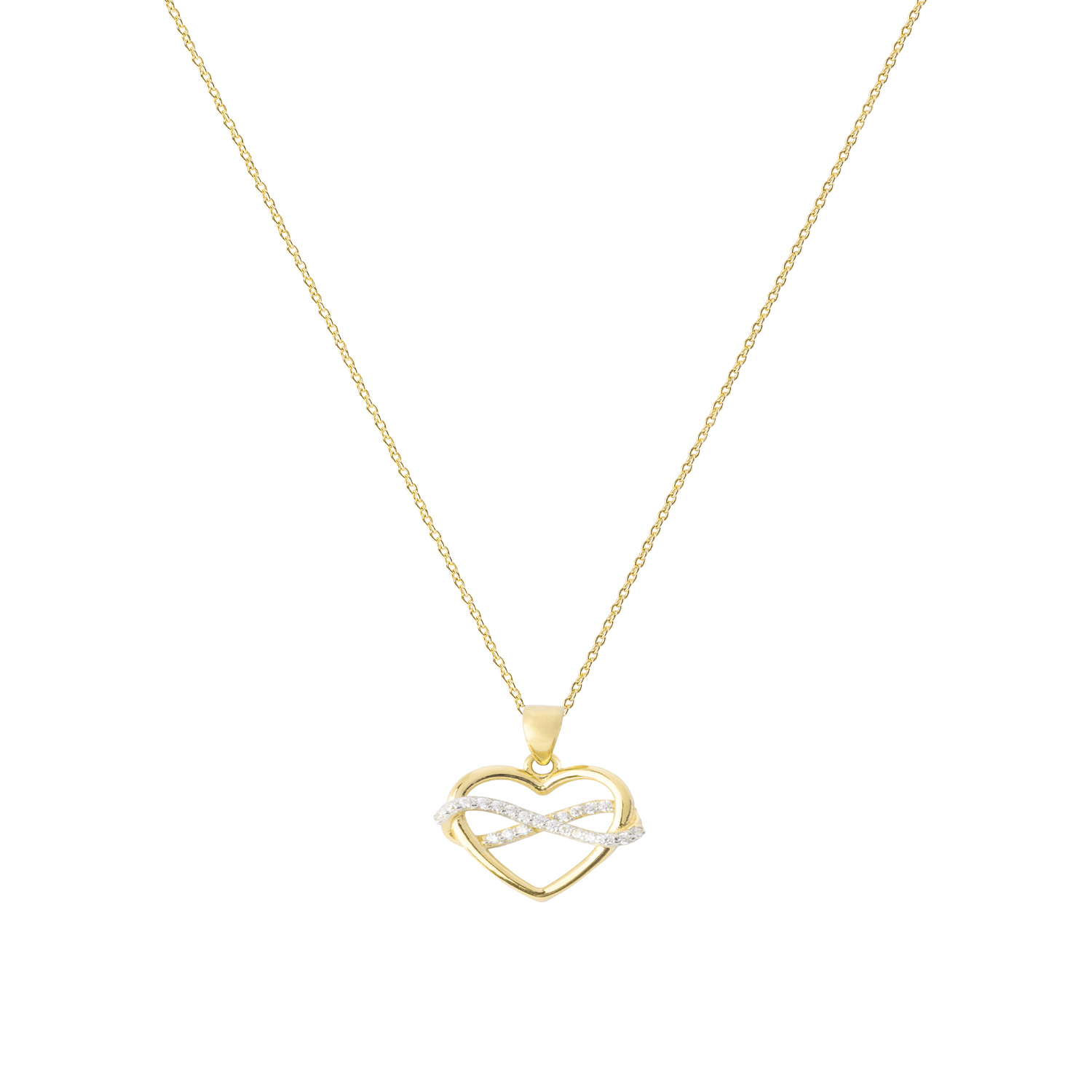 Colgante de Oro 18kt Corazon Infinito 2
