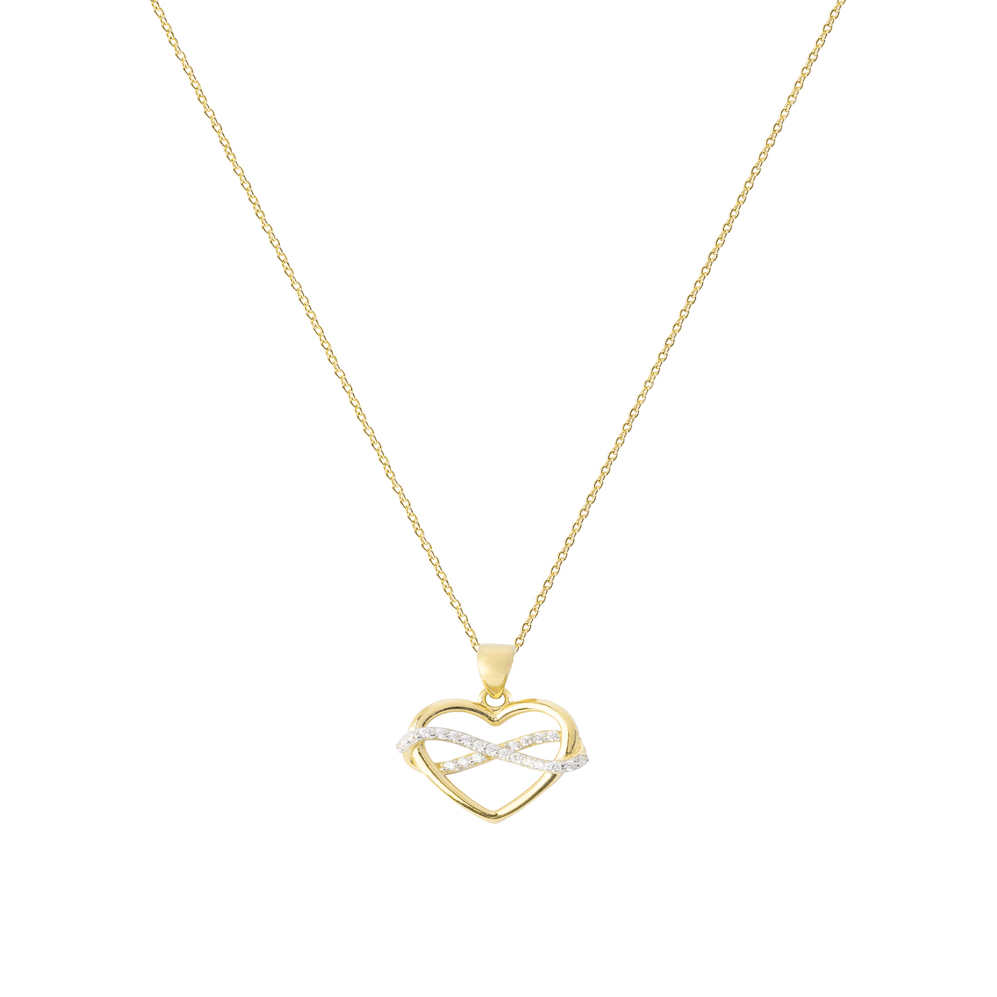 Colgante de Oro 18kt Corazon Infinito 2