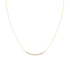 Collar de Oro Amarillo 18kt con Diamantes de 5 Pts Totales Corte Brillante SI/H