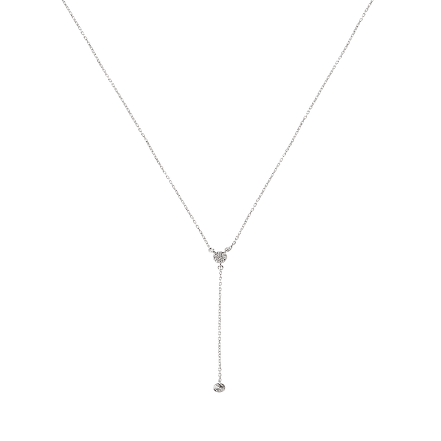 Collar de Oro 18kt con Diamantes de 17 Pts SI/H Totales Corte Brillante