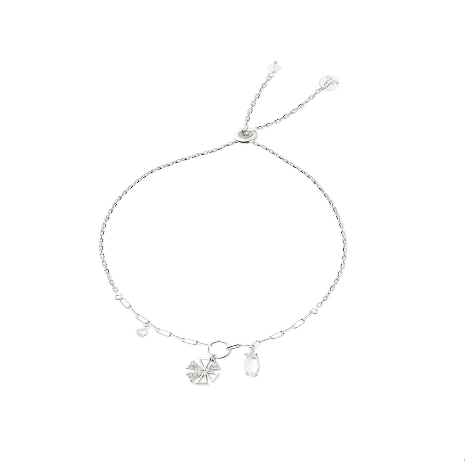 Pulsera Plata Esterlina 925 Anillo Trébol Circonitas 3
