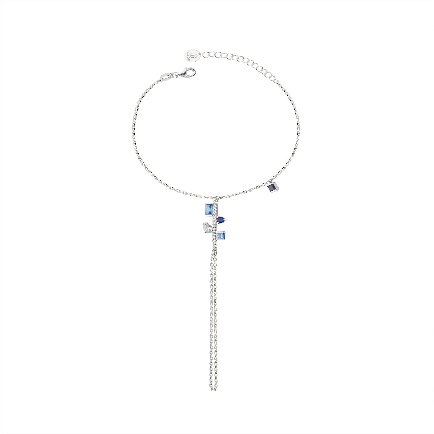 Pulsera de Plata Esterlina 925 Anillo Piedras 1