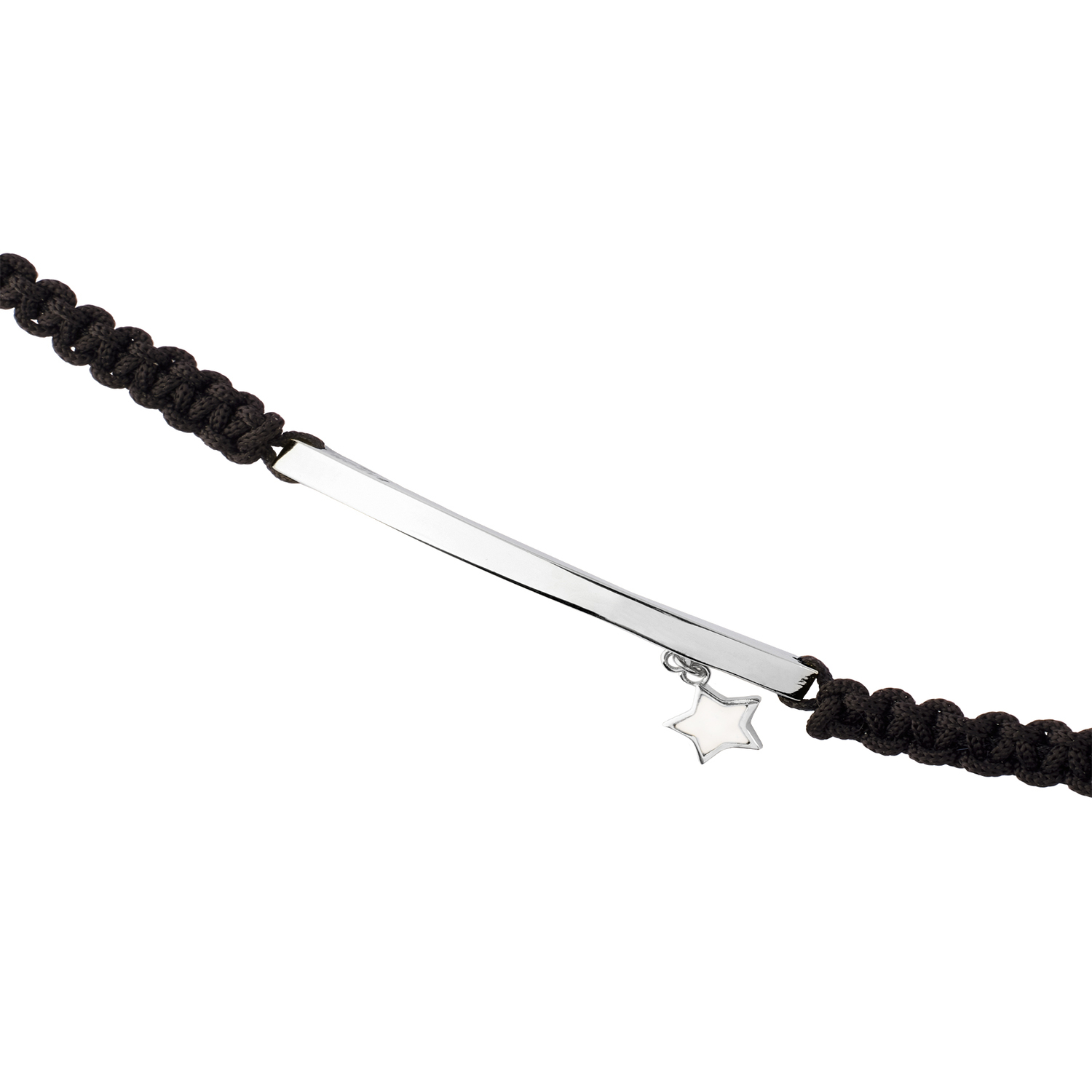 Pulsera de Plata Esterlina 925 Placa Estrella Ajustable 2
