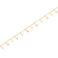 Pulsera Plata Esterlina 925 Gotas y Estrellas Revestido en Oro 18kt - Miniatura 2