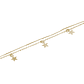 Pulsera de Plata Esterlina 925 Siete Estrellas Revestido en Oro 18kt - Miniatura 2