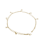 Pulsera de Plata Esterlina 925 Siete Estrellas Revestido en Oro 18kt - Miniatura 3