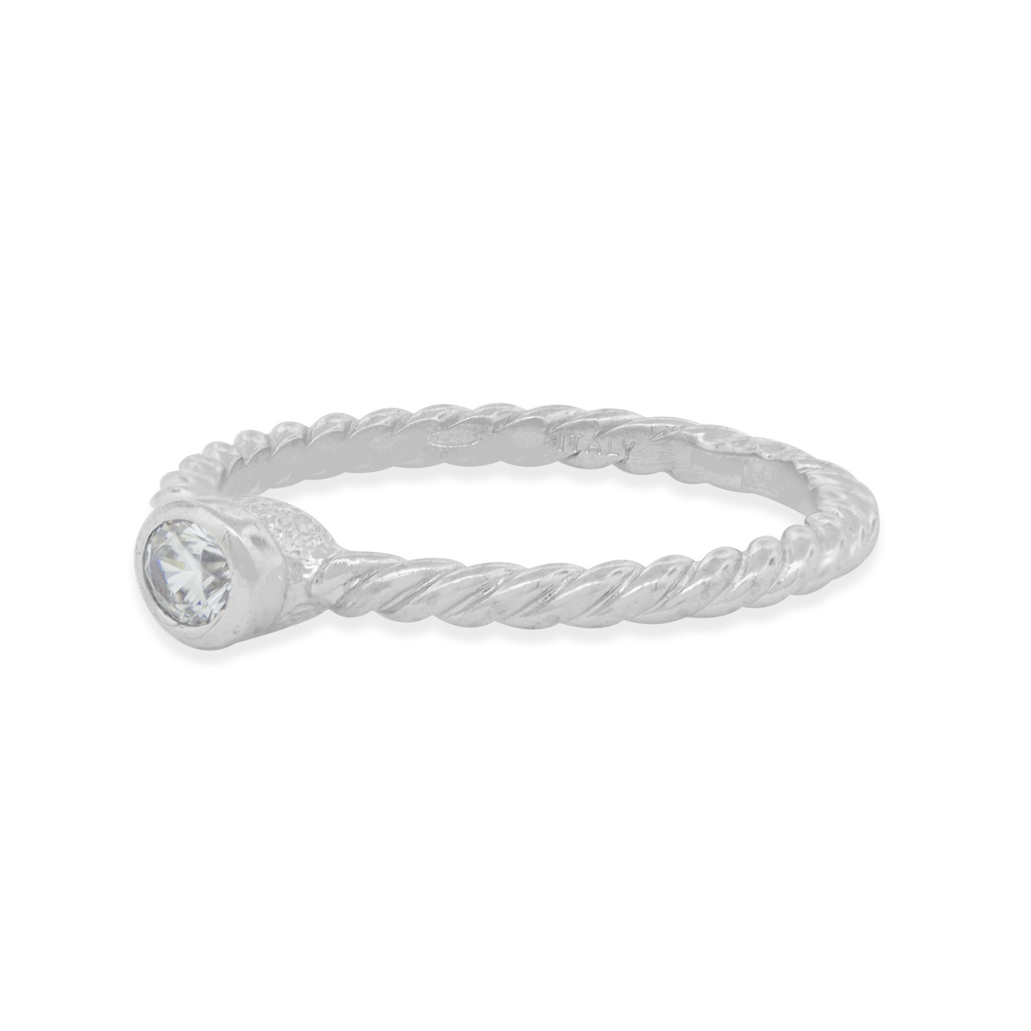 Anillo de Plata Esterlina 925 Nudo Circon 2