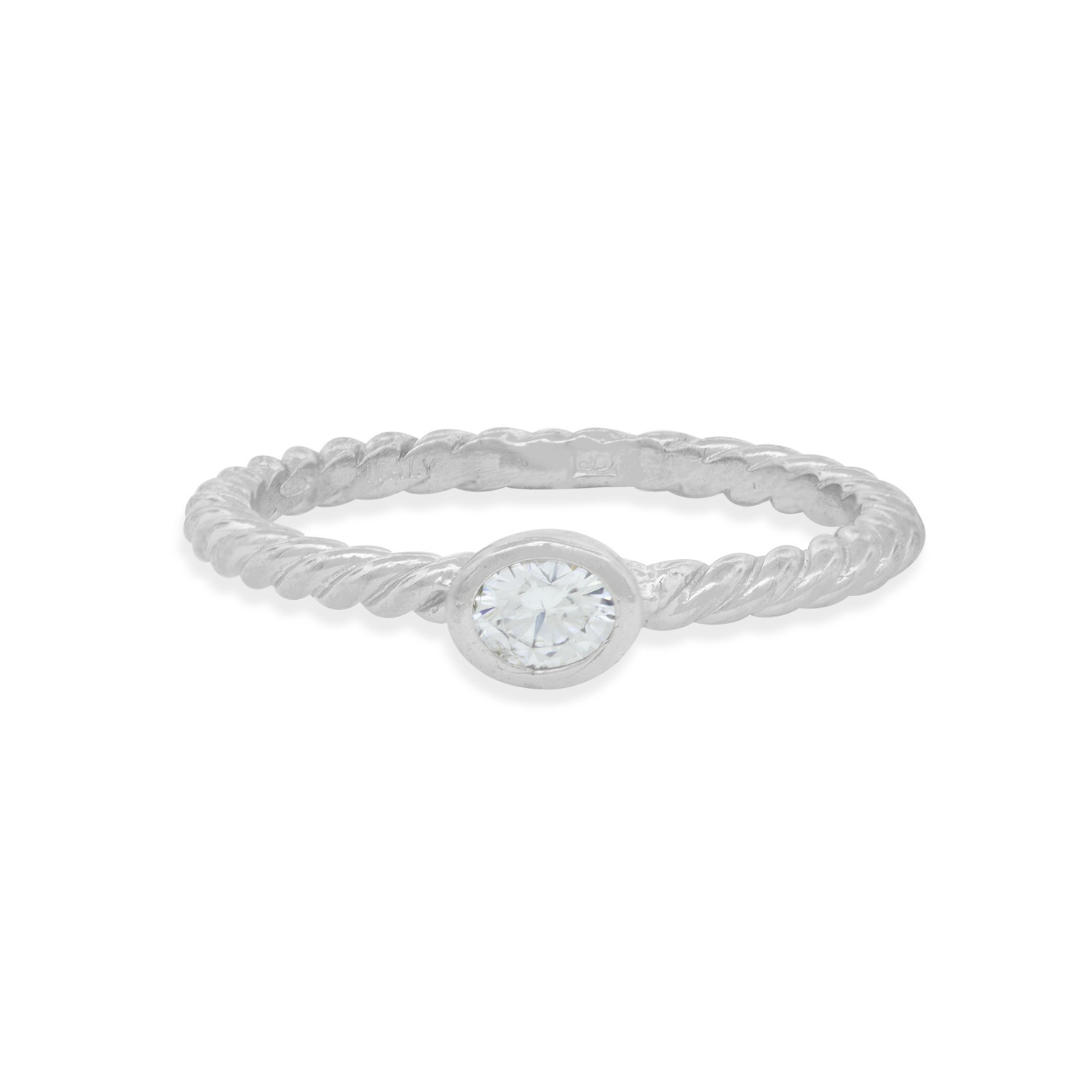 Anillo de Plata Esterlina 925 Nudo Circon 3
