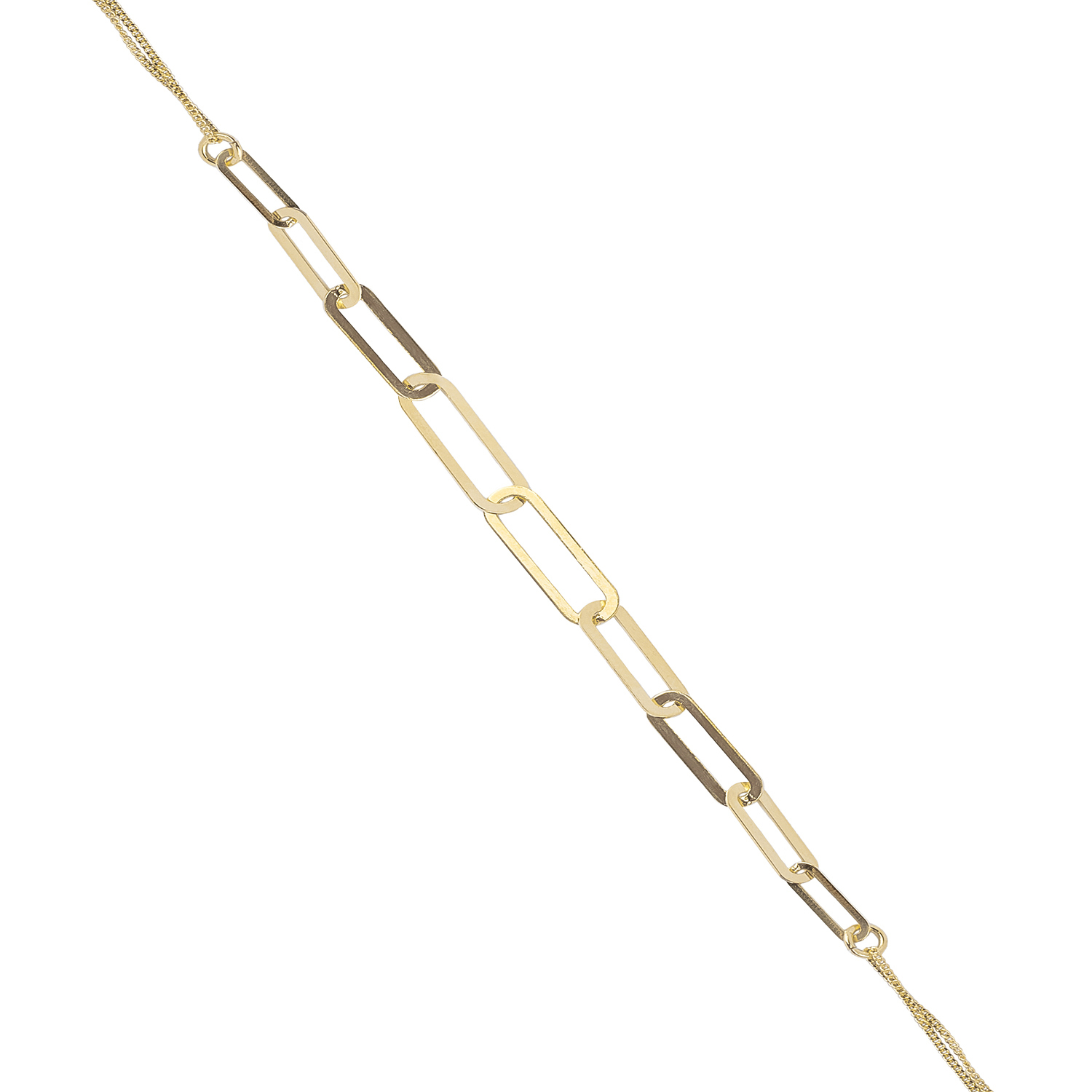 Pulsera de Oro 18kt Eslabones Centrales 2