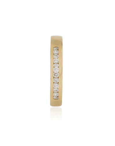 Anillo de Oro 18kt con Diamantes de 15 Pts Riel Cote Brillante SI/H