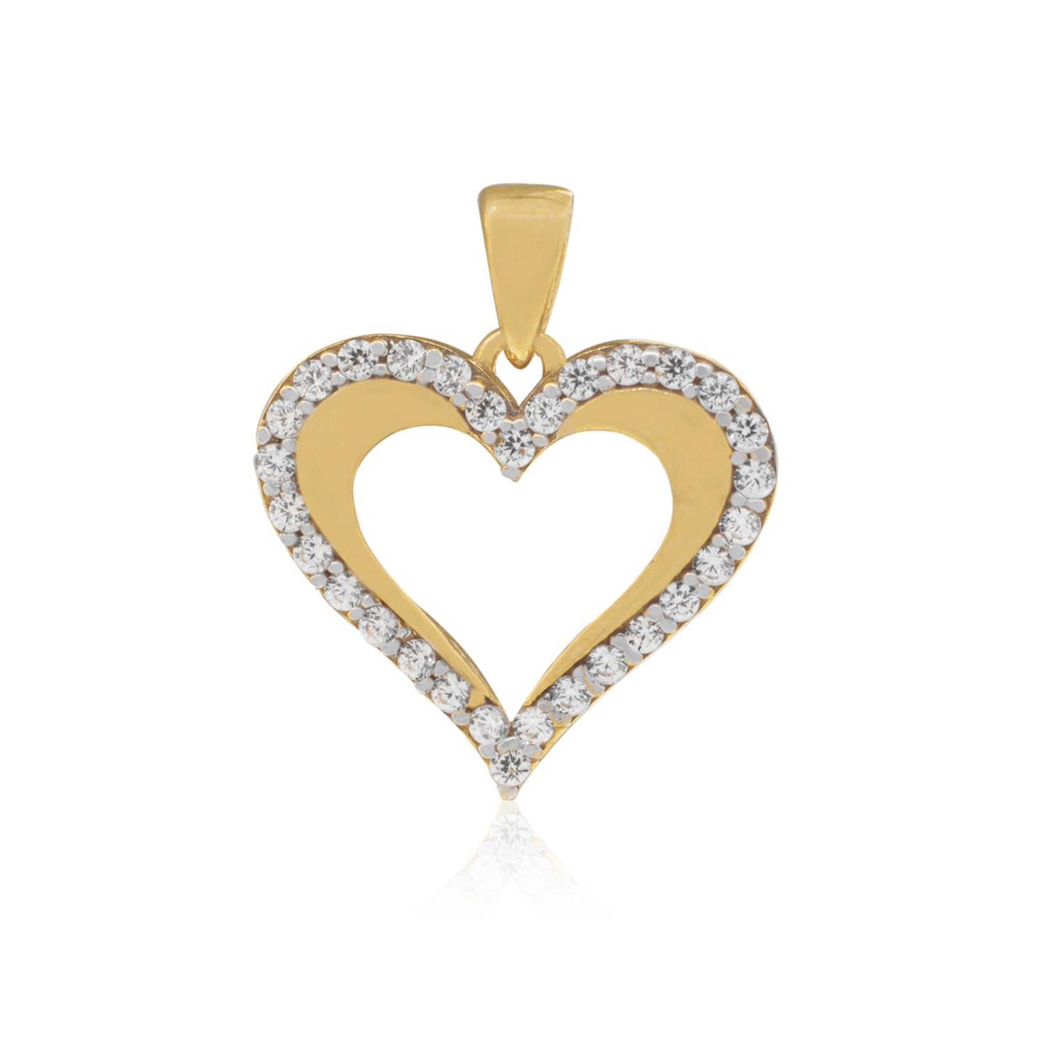 Colgante de Oro 18kt Corazon en Punta 1