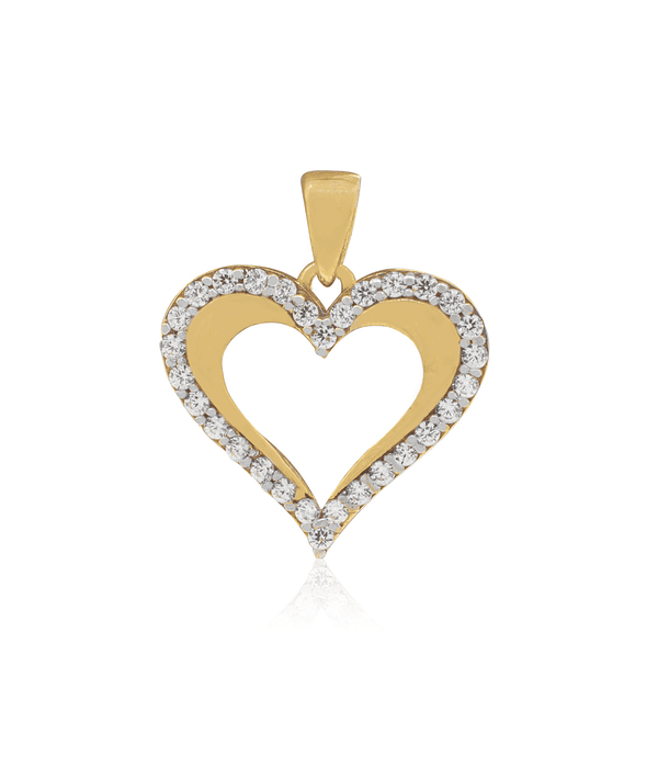 Colgante de Oro 18kt Corazon en Punta