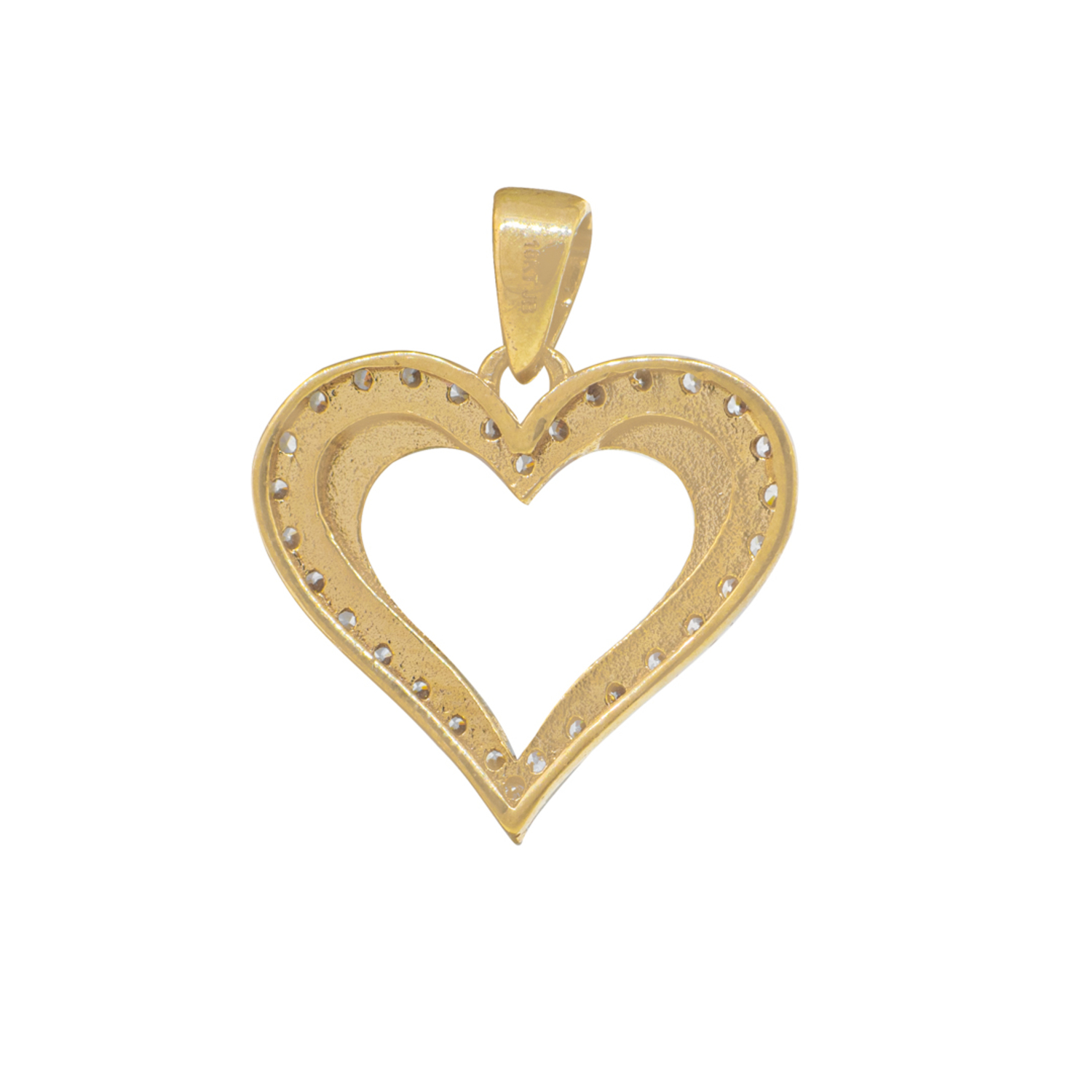 Colgante de Oro 18kt Corazon en Punta 2
