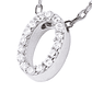 Collar de Plata Esterlina 925 Letra O - Miniatura 3