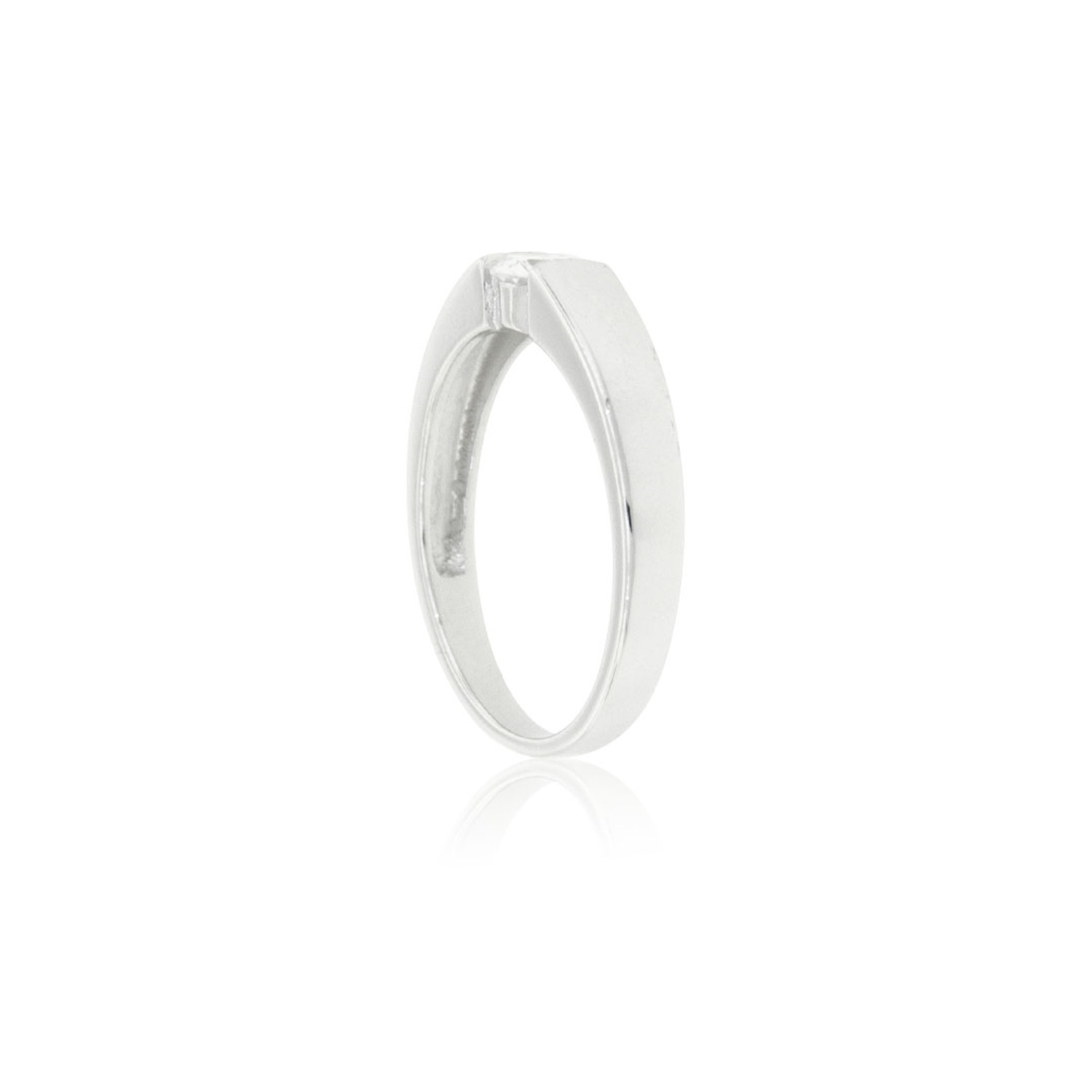 Anillo de Plata Esterlina 925 Solitario Union Circon 2