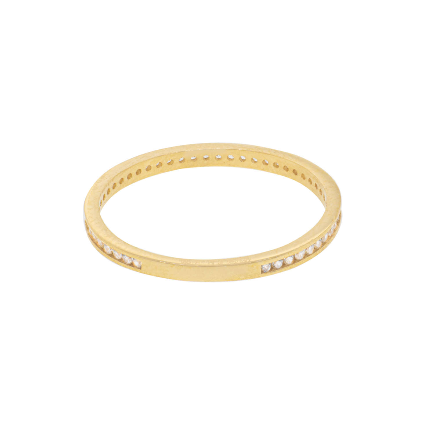Anillo Compromiso de Oro 18Kt Sin Fin Circonitas 3