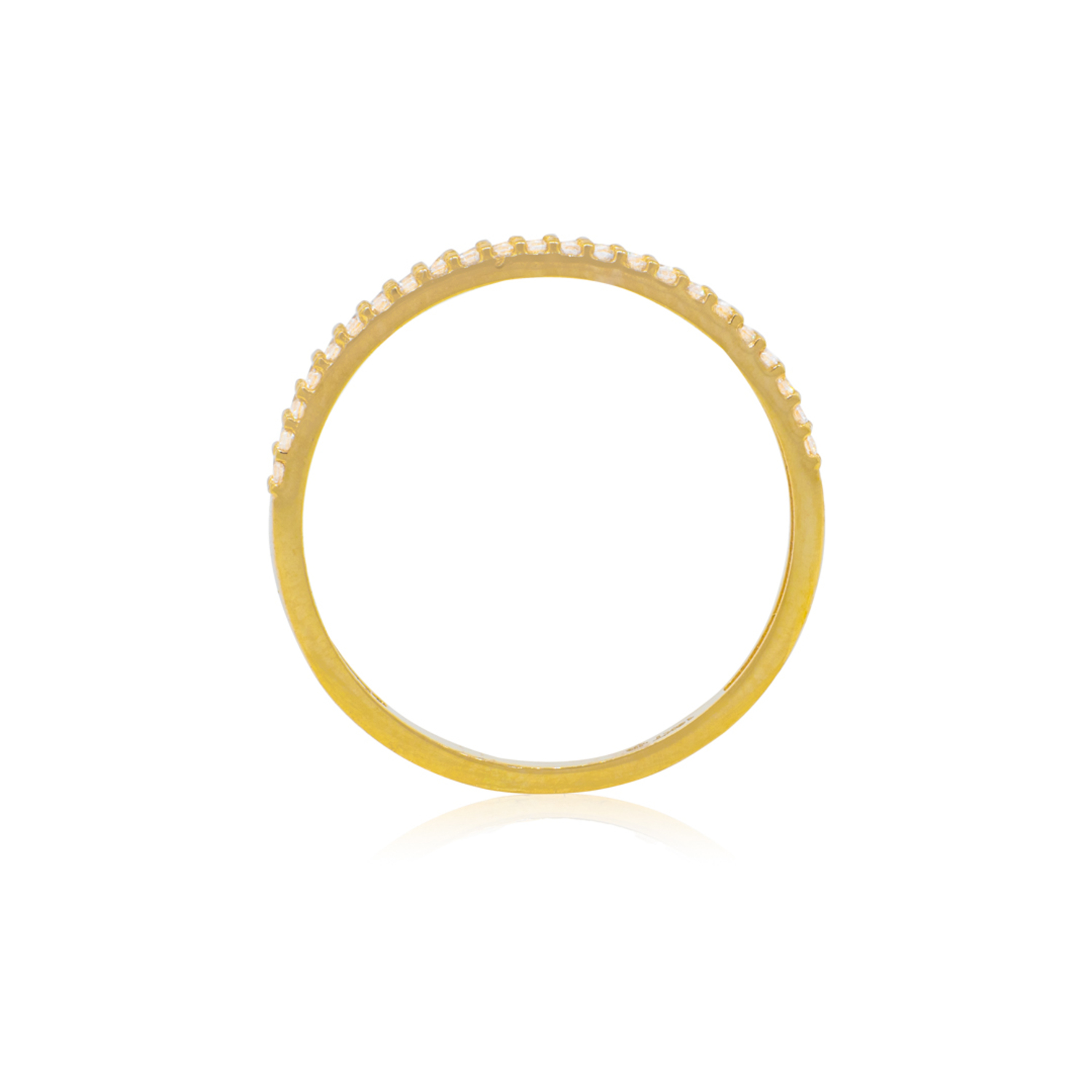 Anillo Compromiso de Oro 18Kt Centro Calado Circonita 2