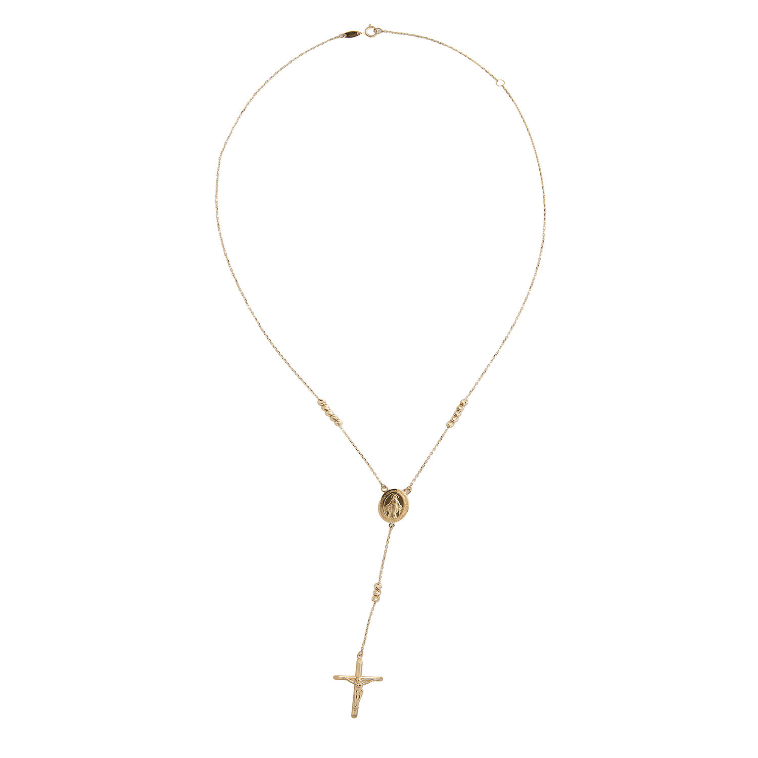 Collar de Oro 18kt Rosario Clasico 3