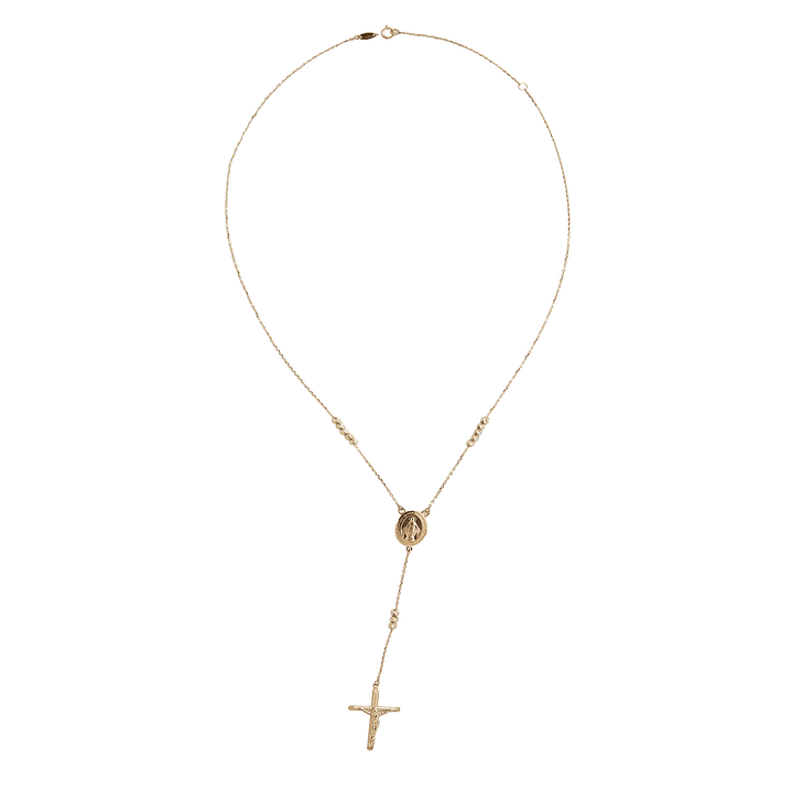 Collar de Oro 18kt Rosario Clasico 3