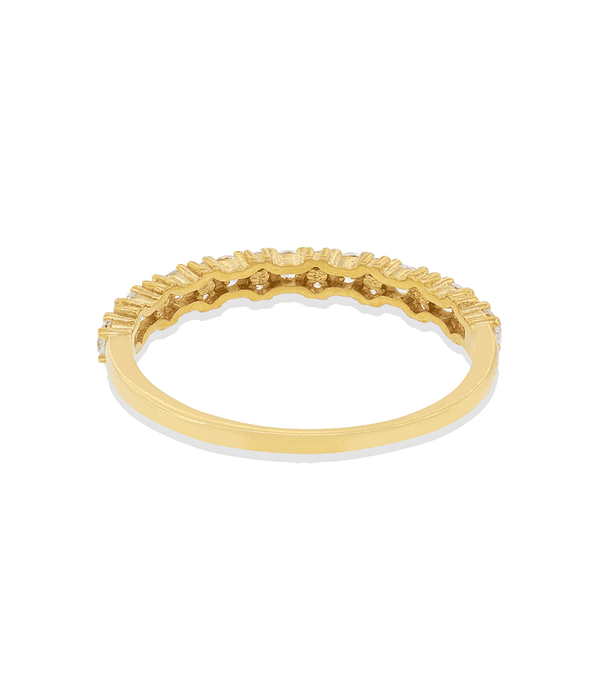 Anillo de Oro 18kt Dos Intercalado Circones