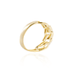 Anillo de oro 18kt Circón trenza - Miniatura 2