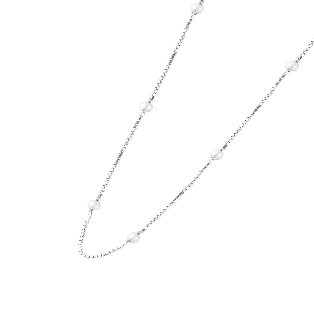 Collar de Plata Esterlina 925 Pelotitas Separadas 1