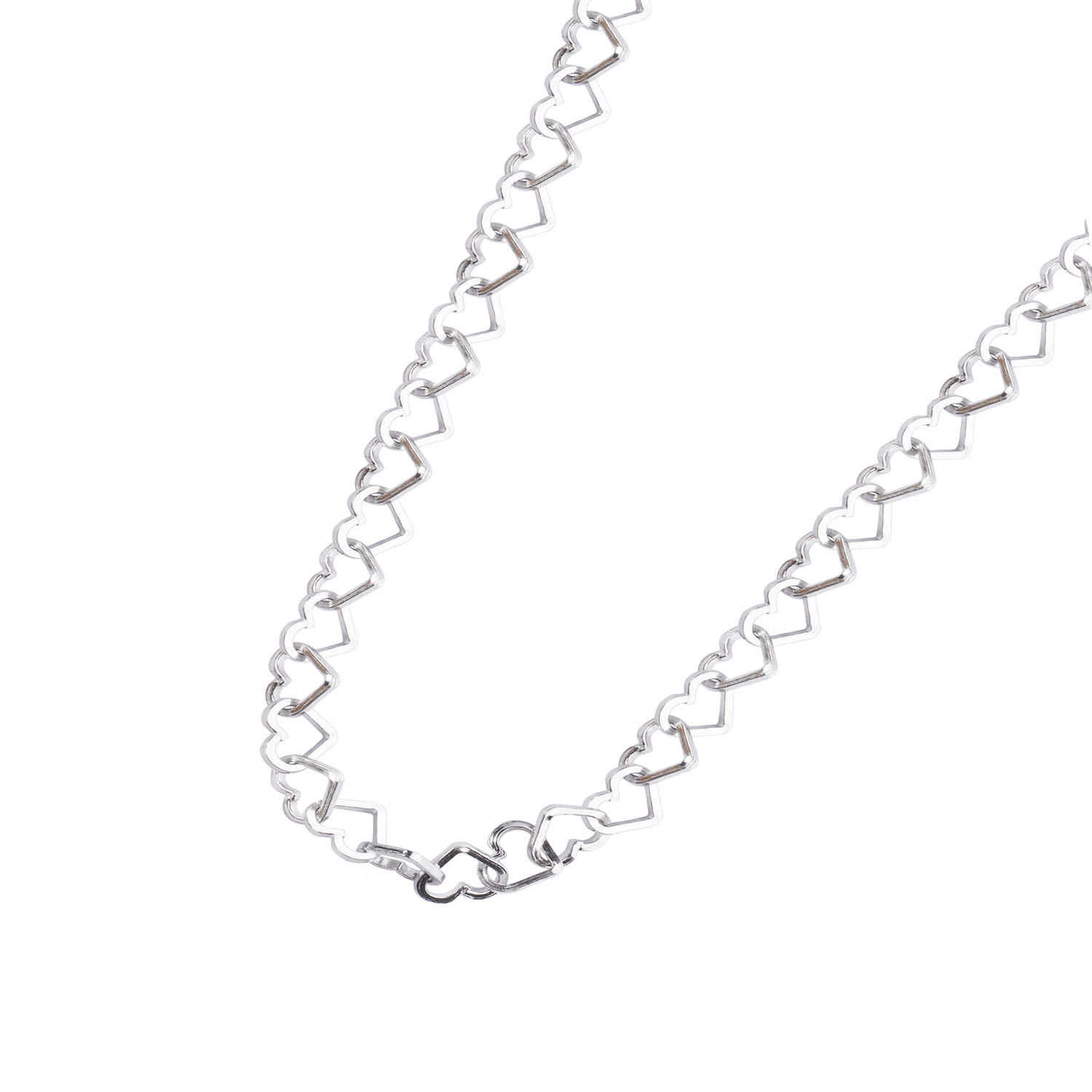 Collar de Plata Esterlina 925 Corazones 1