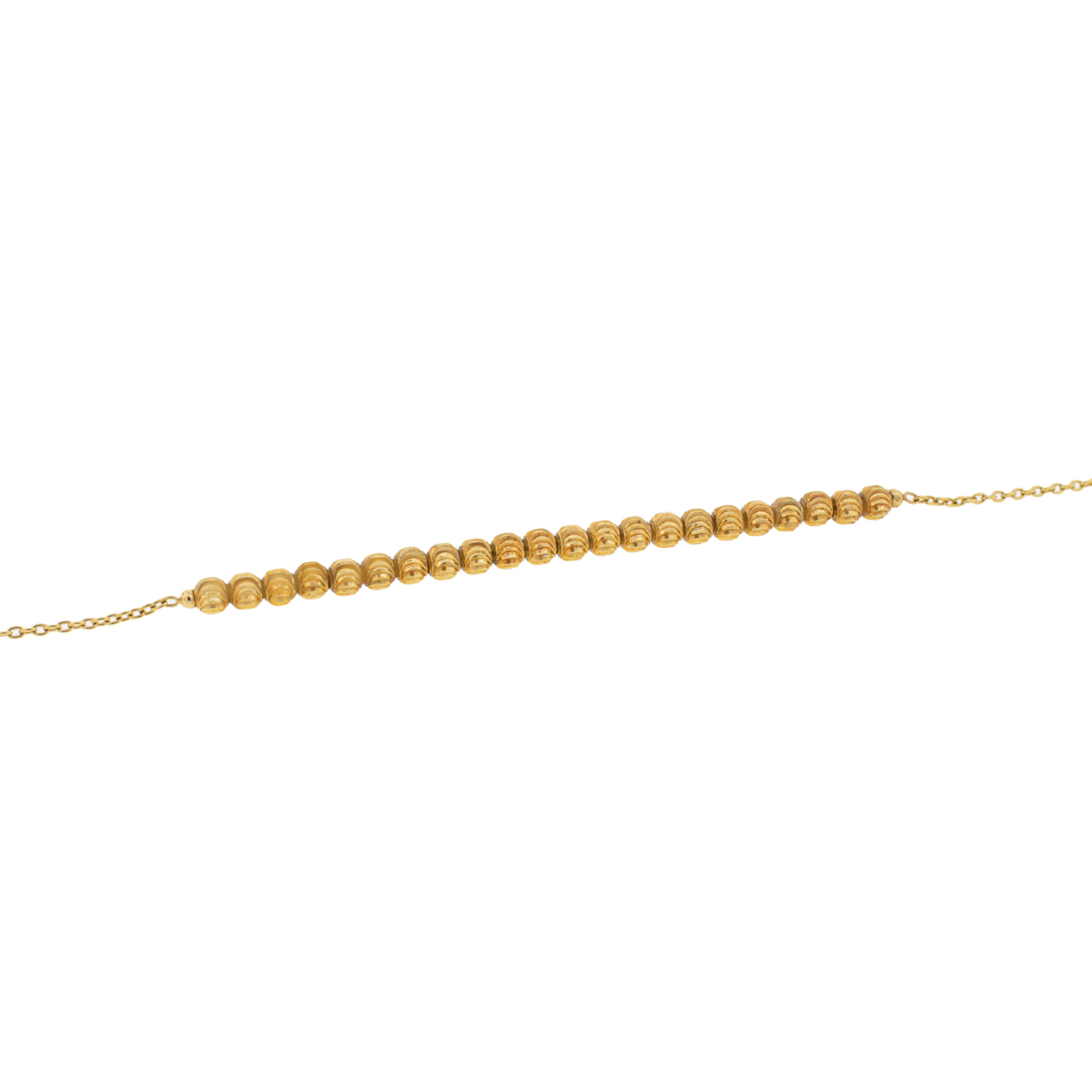 Pulsera de Oro 18kt Bolitas Unidas 2