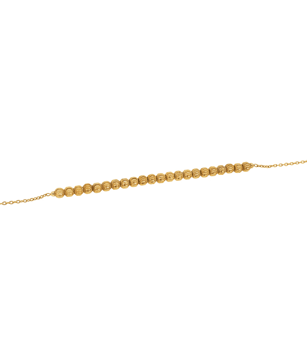 Pulsera de Oro 18kt Bolitas Unidas