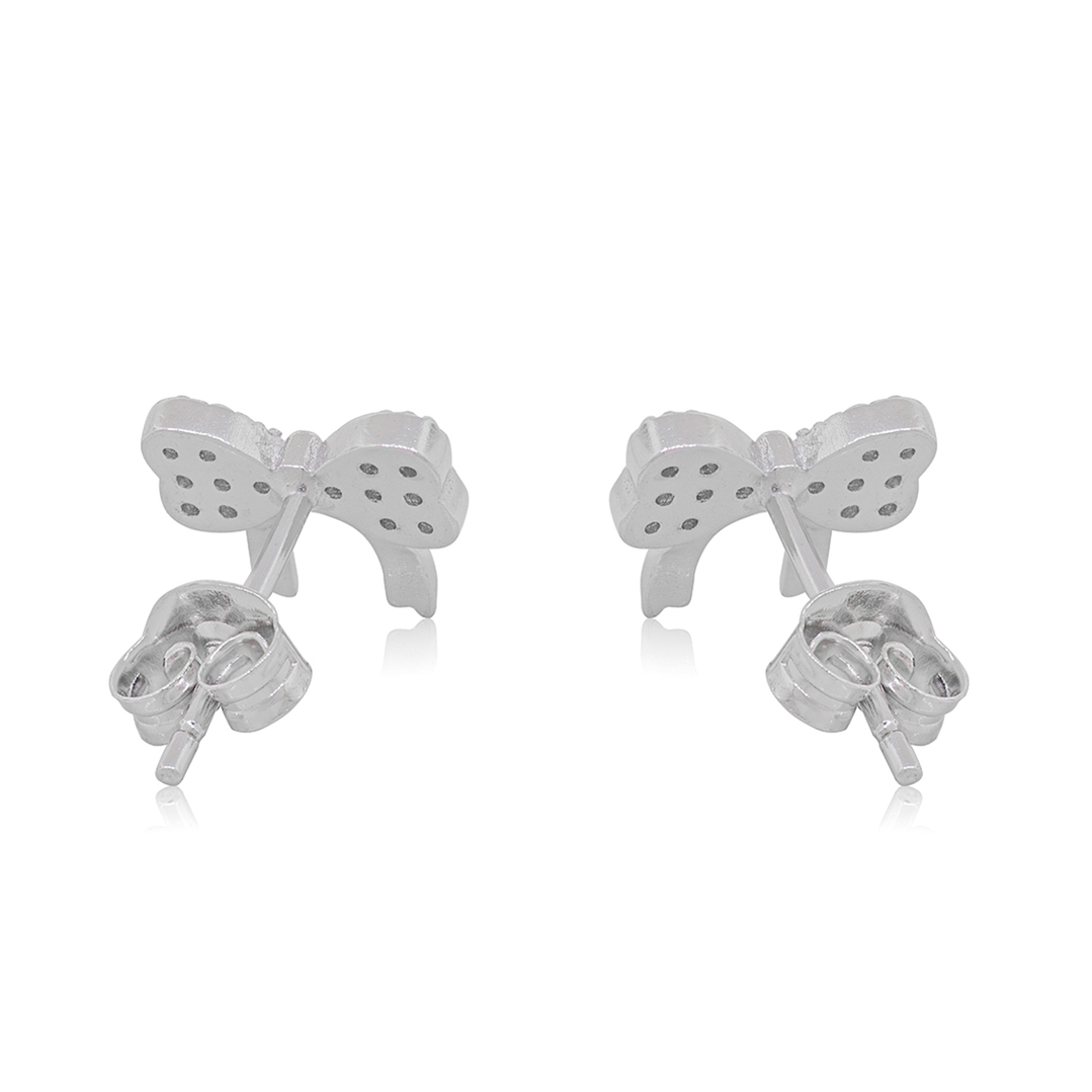 Aros de Plata Esterlina 925 Cinta Circonita 2